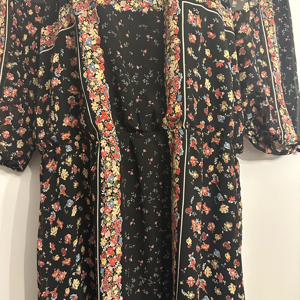 Maurices Black Floral Mini Dress - Picture 3 of 4